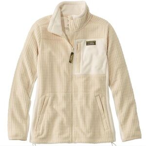 L.L. Bean Off-White Fleece Jacket